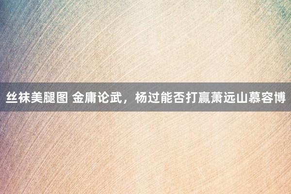 丝袜美腿图 金庸论武，杨过能否打赢萧远山慕容博